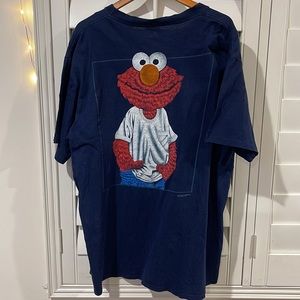 Vintage Elmo wear shirt xl navy blue